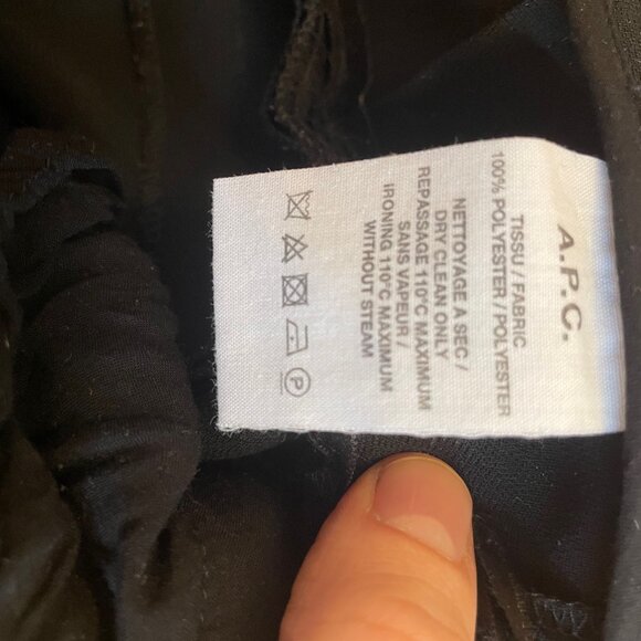 High Rise Cropped APC Classic Black Trousers Pristine Size 34 / US Size 0-2 - Picture 6 of 7